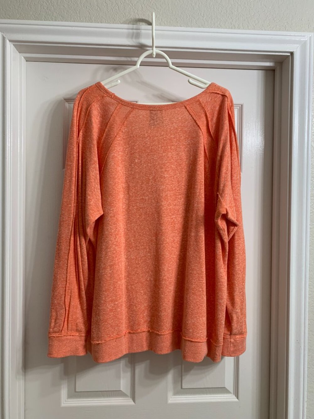 New Directions Women's Orange Cross Design Blouse, Size 2X - Picture 2 of 3
